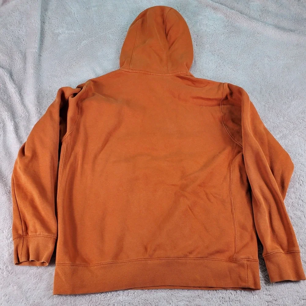 Nike Texas Longhorns Campus Collection Burnt Orange 1/4 Zip Hoodie Mens M Flaws